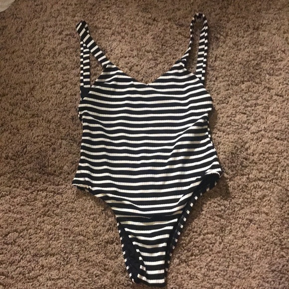 Vitamin A Other - Vitamin A Leah swimsuit in marin stripe black